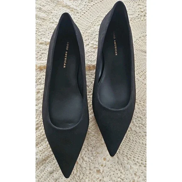 Good American Suede Pointed Toe Shoes Sz 9.5 NEW