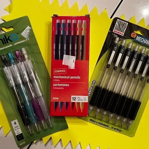 Mechanical Pencils – 3 Sets for a total‎ of 23 Pencils (new)