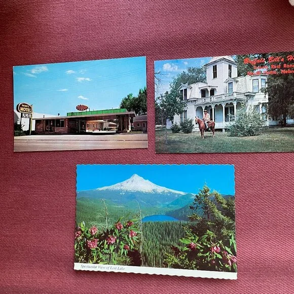 Vintage Lot of 16 Postcards from Western States Unused