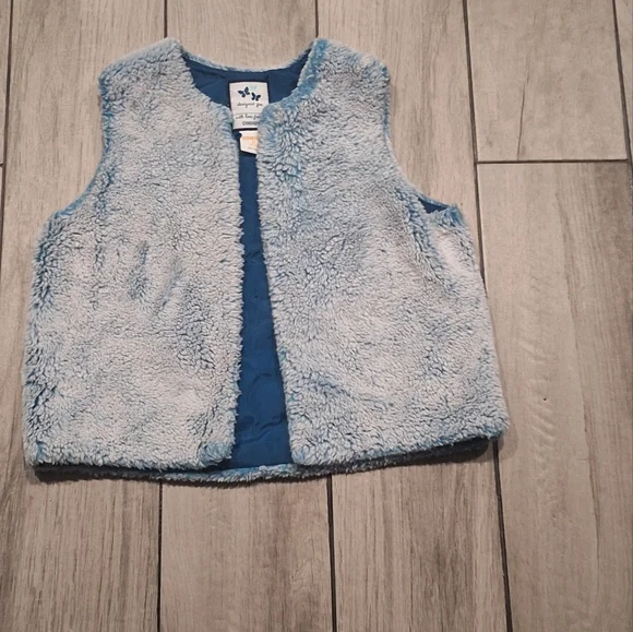 🍋‍🟩 Gymboree pastel blue fuzzy vest🎀