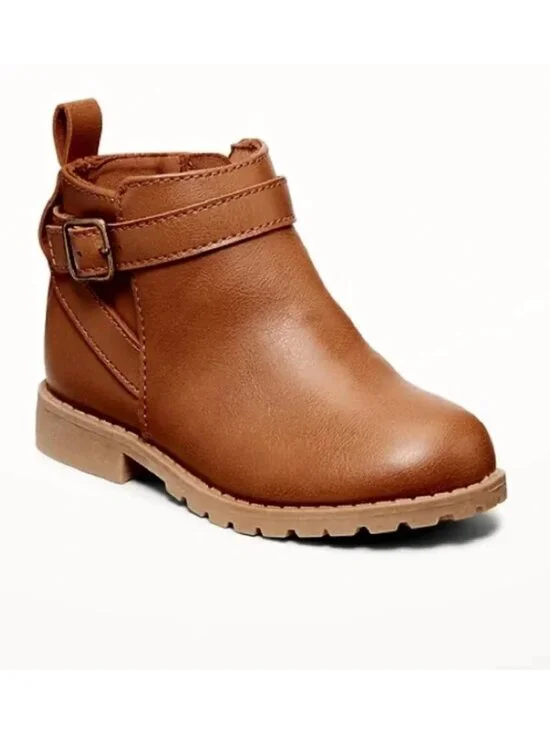 NWOT Old Navy Brown Zip Ankle Booties 9