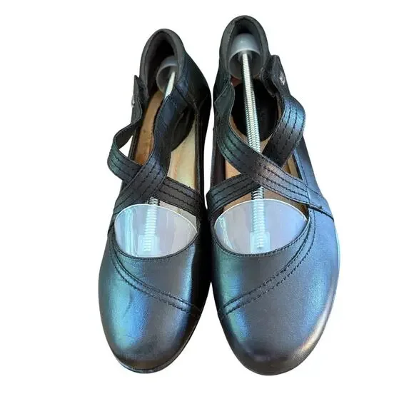 Earth Passage Criss Cross Mary Jane Pumps SZ 9 Comfort Minimalist Work Shoes