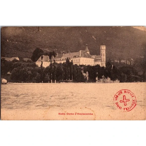 Vintage Notre-Dame d'Hautecombe Abbey Scenic Postcard‎ France