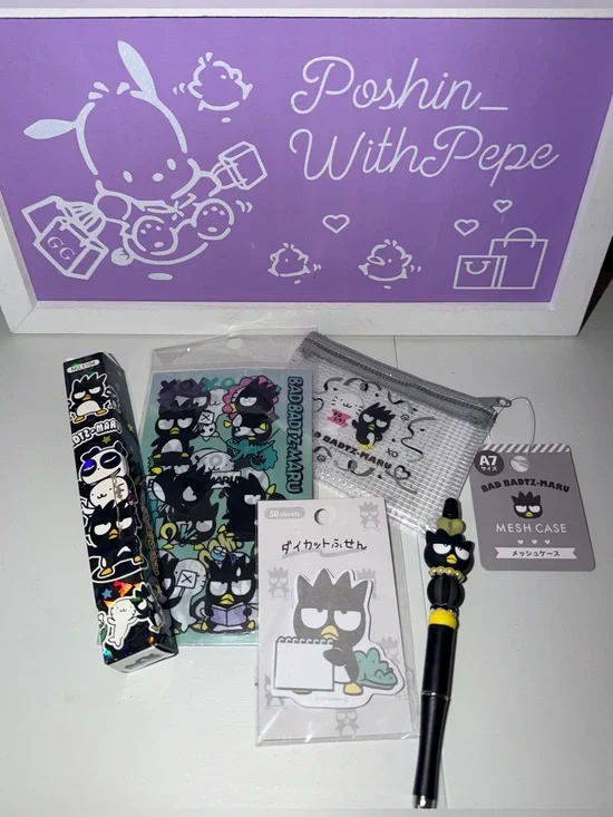 🖤NWT Sanrio Bad Badtz-Maru Stationery bundle
