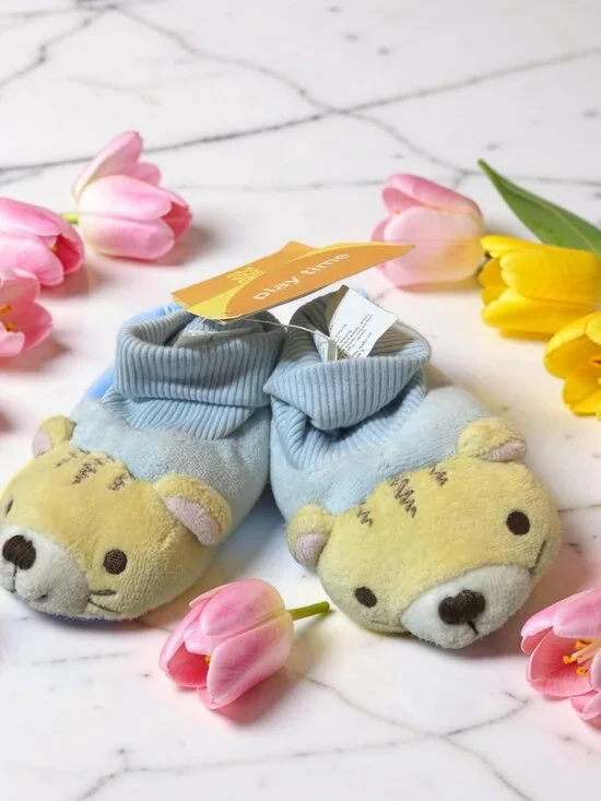 Gymboree NWT In The Jungle Tiger Baby Slippers 04 DA
