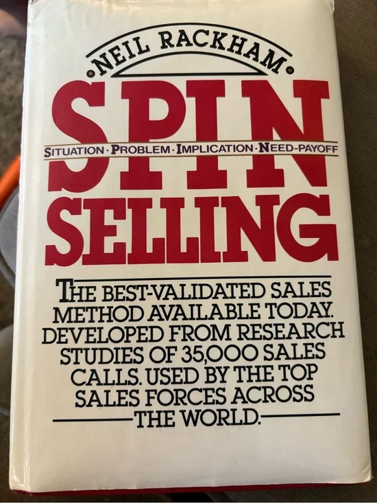 Neil Rackham SPIN Selling Hardcover Book - White & Red
