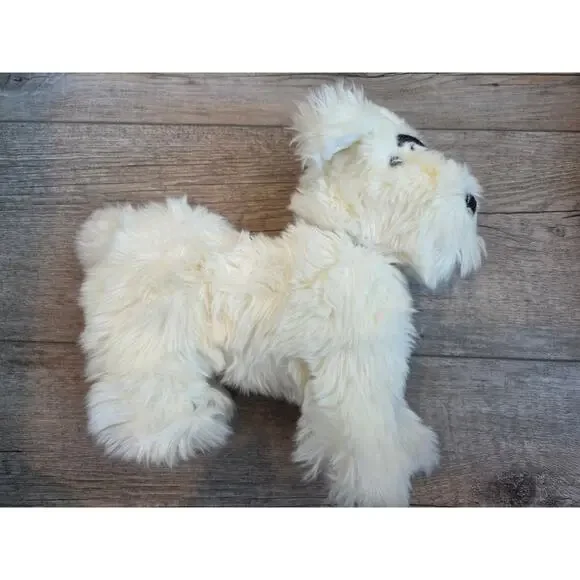 VTG Gymboree Pirate‎ Dog Plush White Shaggy Husky Puppy Retired 12