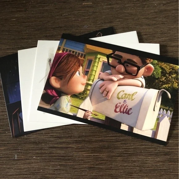 Disney Pixar Movie Postcards: UP: Carl & Ellie 4 pack.