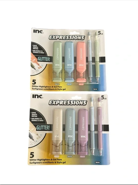 Inc expressions Set includes 2 (3/highlighters 2 pens pack)