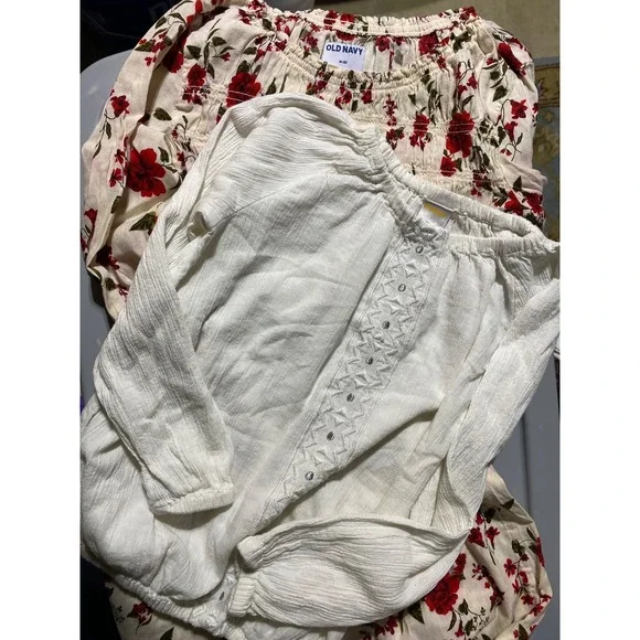 Girls Size 8 Old Navy Dress and Whit Gymboree Shirt EUC