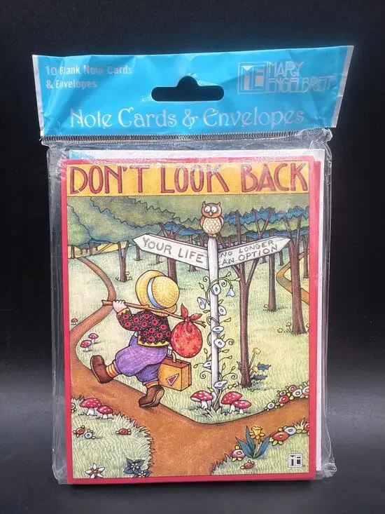 Vintage Mary Engelbreit Don't Look Back Blank Note Cards & Envelopes 9 of 10