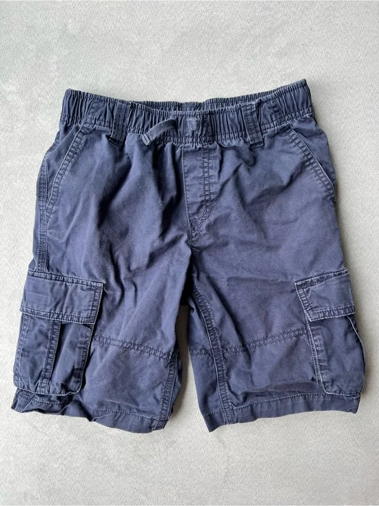 Gymboree Boys’ size 8 Navy Cargo Shorts - Elastic Waist