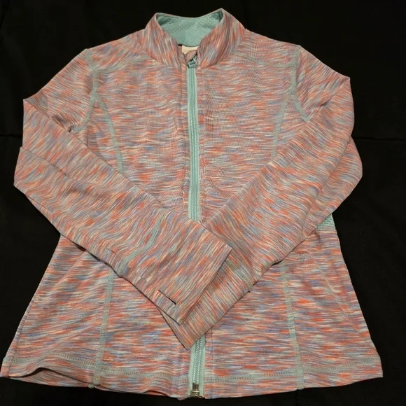 Gymboree Gymgo‎ Girl's Athletic Full Zip Up Jacket Pink & Blue Size 5/6 Small