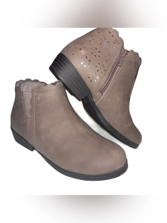 Thereabouts Pima Brown Girls Everyday Ankle Boots 1 2 3