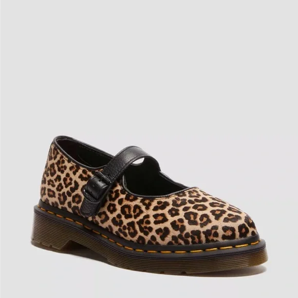 Dr. Martens Elphie Leopard Mary Janes