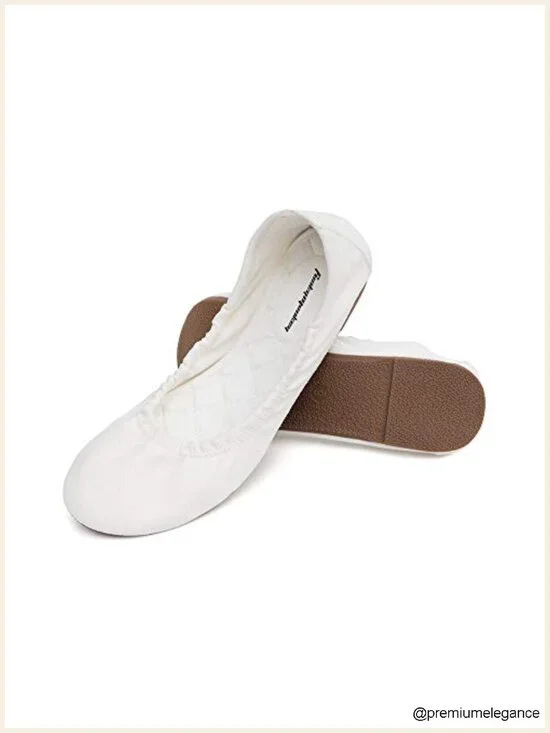 Women's Ballet Flats Soft Round Toe Comfortable Shoes with Non-Slip Sole