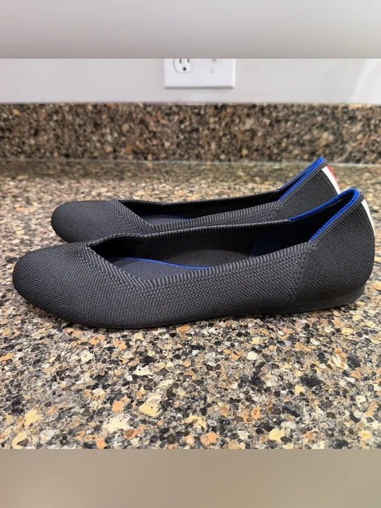 Women’s Black Knit Ballet Flats - Rothys 11