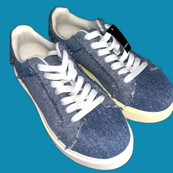 Torrid Women’s Denim Chunky Lace-Up Sneakers NWT SIZE 9