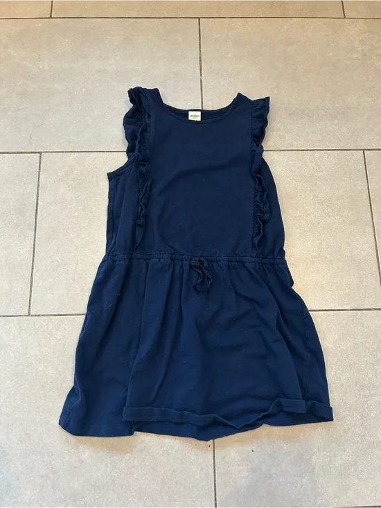 OshKosh B'gosh Navy Ruffle-Accent Knit Dress