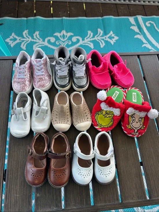 Kids size 5 and 6 assorted shoes
