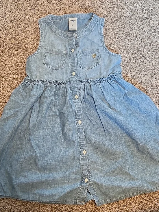 OshKosh B'gosh Light Blue Chambray Dress - 4T
