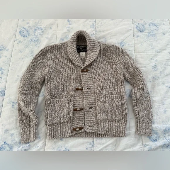 OshKosh B'gosh Taupe Cardigan Sweater Size five little kids like new