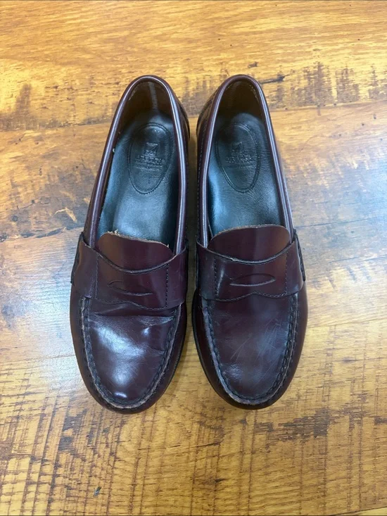 Sperry Kid's Burgundy Leather Penny Loafers