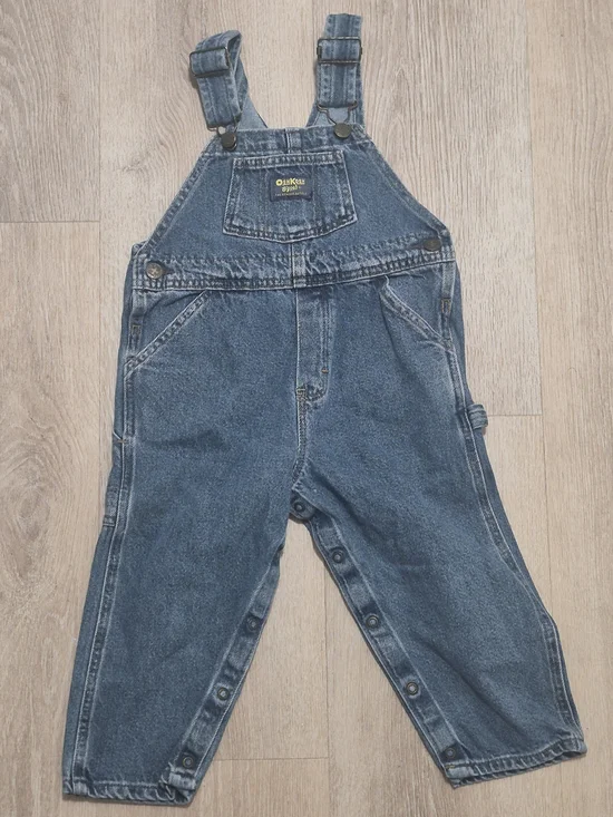 Vintage OshKosh Light Blue Denim Shirt - 4T