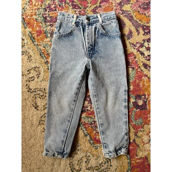 Vintage 80s Floral Jeans