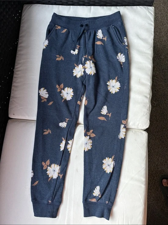 OshKosh B'gosh Navy Floral Jogger Sweatpants