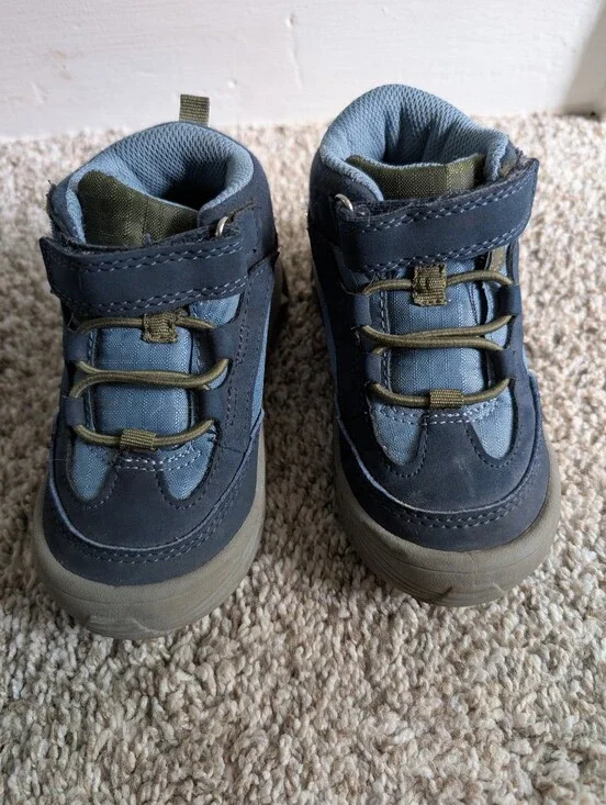 Oshkosh Toddler Navy Blue Outdoor High Top Sneakers - Sz 9 Activewear
