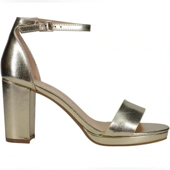 Chinese Laundry Women's Teri New Metallic Heeled Sandal Size 7.5 NWOT