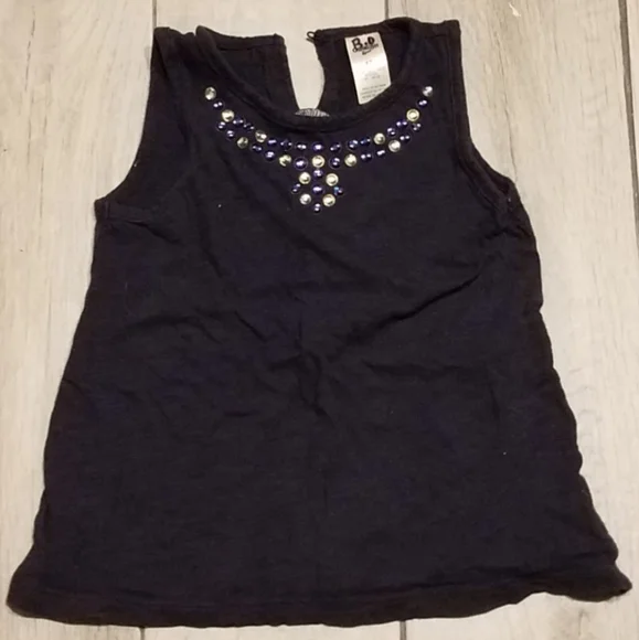 🍋‍🟩 OshKosh girls jeweled neckline tank🌻