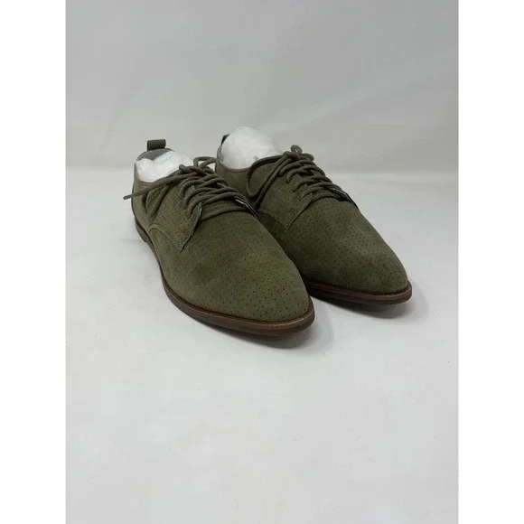 Ed By Ellen ED-KULVER Chive Kid Suede Oxford Shoes Women's Size 8M NEW