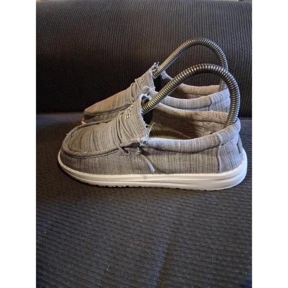 Hey Dude Wally Youth‎ Blend Linen Stone US Youth Size 3 Women's 4 40159-270
