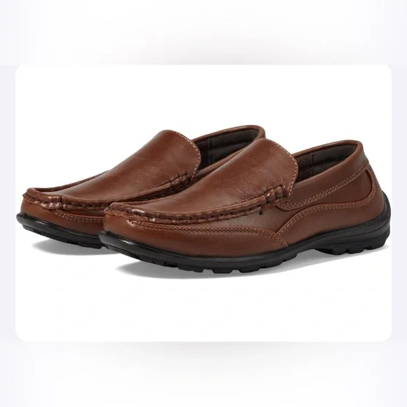 Deer Stags Boys Slip on Loafer in Brown| Size: 6.5