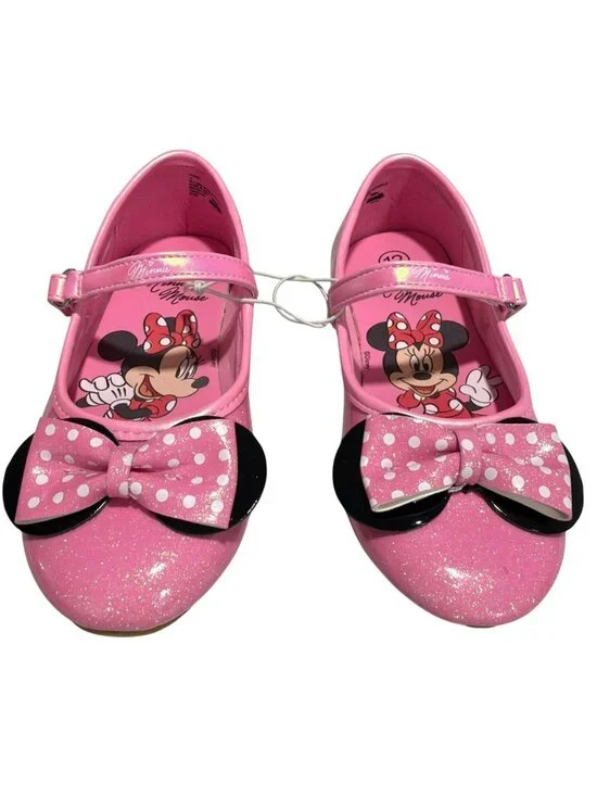 Disney Junior Minnie Mouse Ballet Flats Girls Size 12 Shoes New