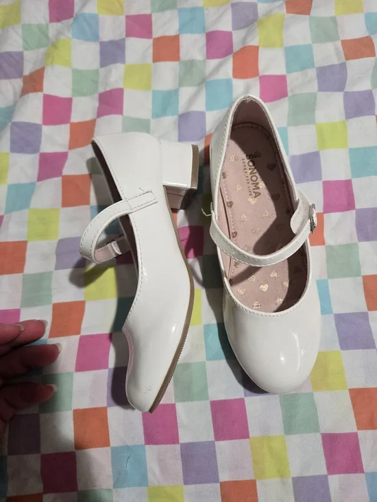 Sonoma White Patent Mary Jane Heels for Girls