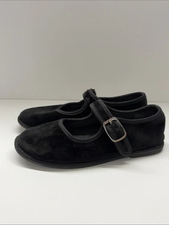 Used Zara Black Mary Jane Shoes with Buckle