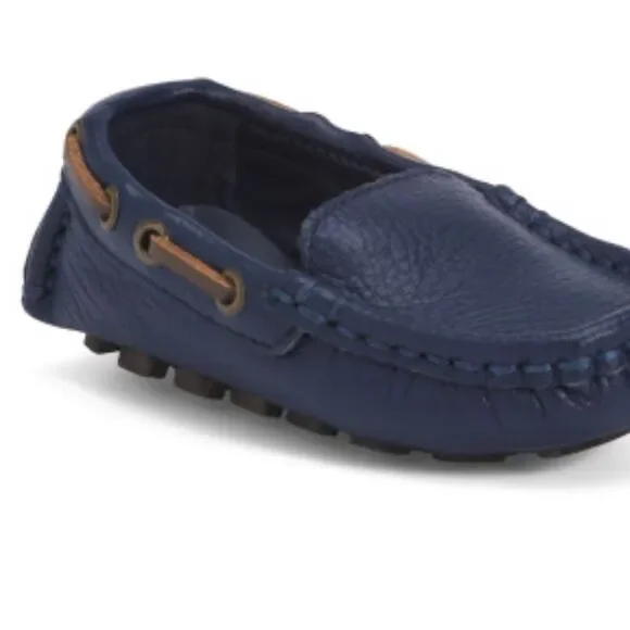 Janie & Jack Leather Driver Loafers‎