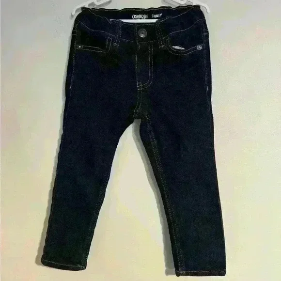 2T OshKosh dark wash skinny jeans NWOT
