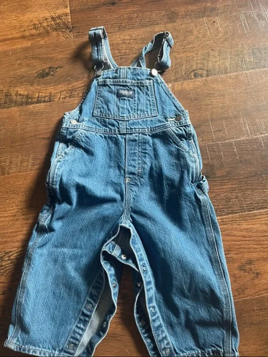 OshKosh B'gosh Light Blue Denim Baby Overalls