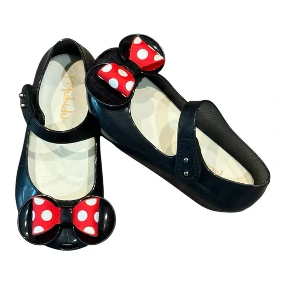 Piqubidu black Minnie Mouse inspired ears Maryjanes
