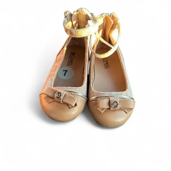 MICHAEL Michael Kors Girls Logo Ballet Flats – Size 7 - NWOT