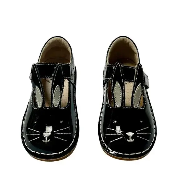 Livie & Luca Patent Leather Bunny Mary Jane Flats Size 8
