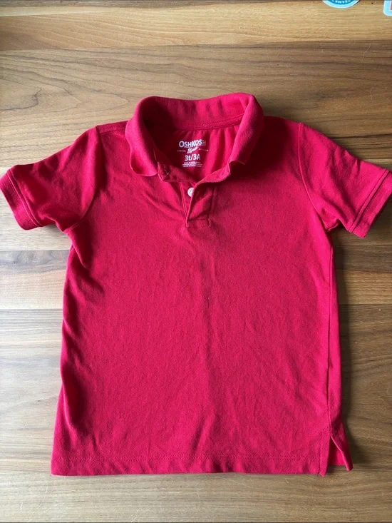OshKosh B'gosh Bright Red Short-Sleeve Polo