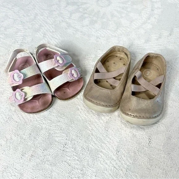 Early Walker Baby Girl Size 2 Shoes Sandals Bundle Play Condition Target Walmart