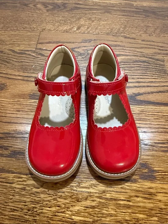 Elephantito Red Patent Mary Jane Dress Shoes