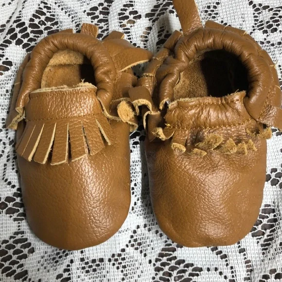 All leather moccasins‎