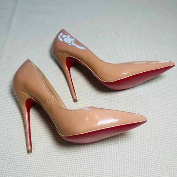 Blush Christian Louboutin So Kate pumps